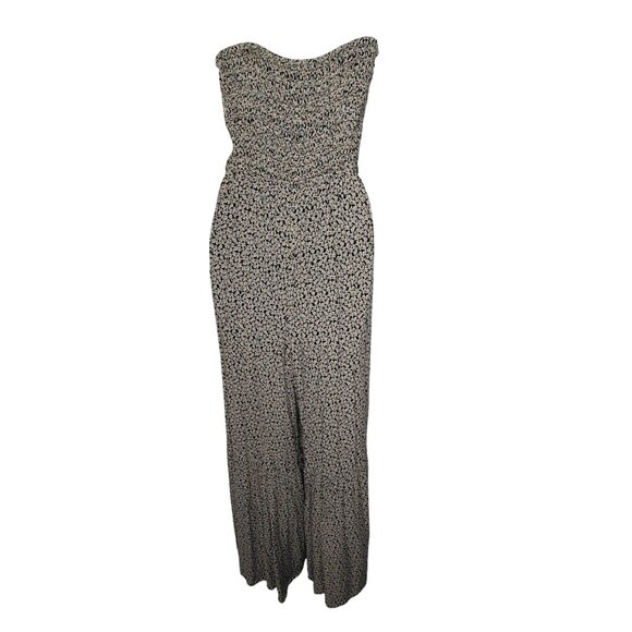 Boohoo Free People Little Of Your Love Wide-Leg Jumpsuit with Pockets Strapless - Picture 10 of 13